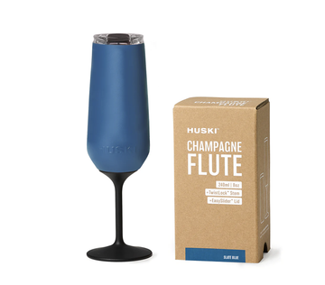 Huski Champagne Flute - Slate Blue