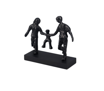 Alu Couple with Child Sculpture