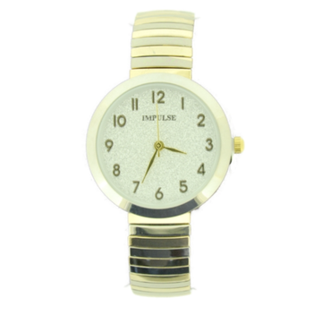 Stretch Glitter Watch - Two Tone