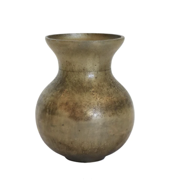 Haveli Vase In Antique Brass Finish