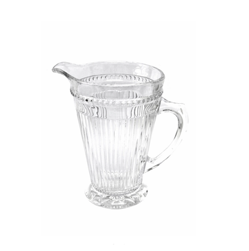 Ribbed Water Jug - Clear