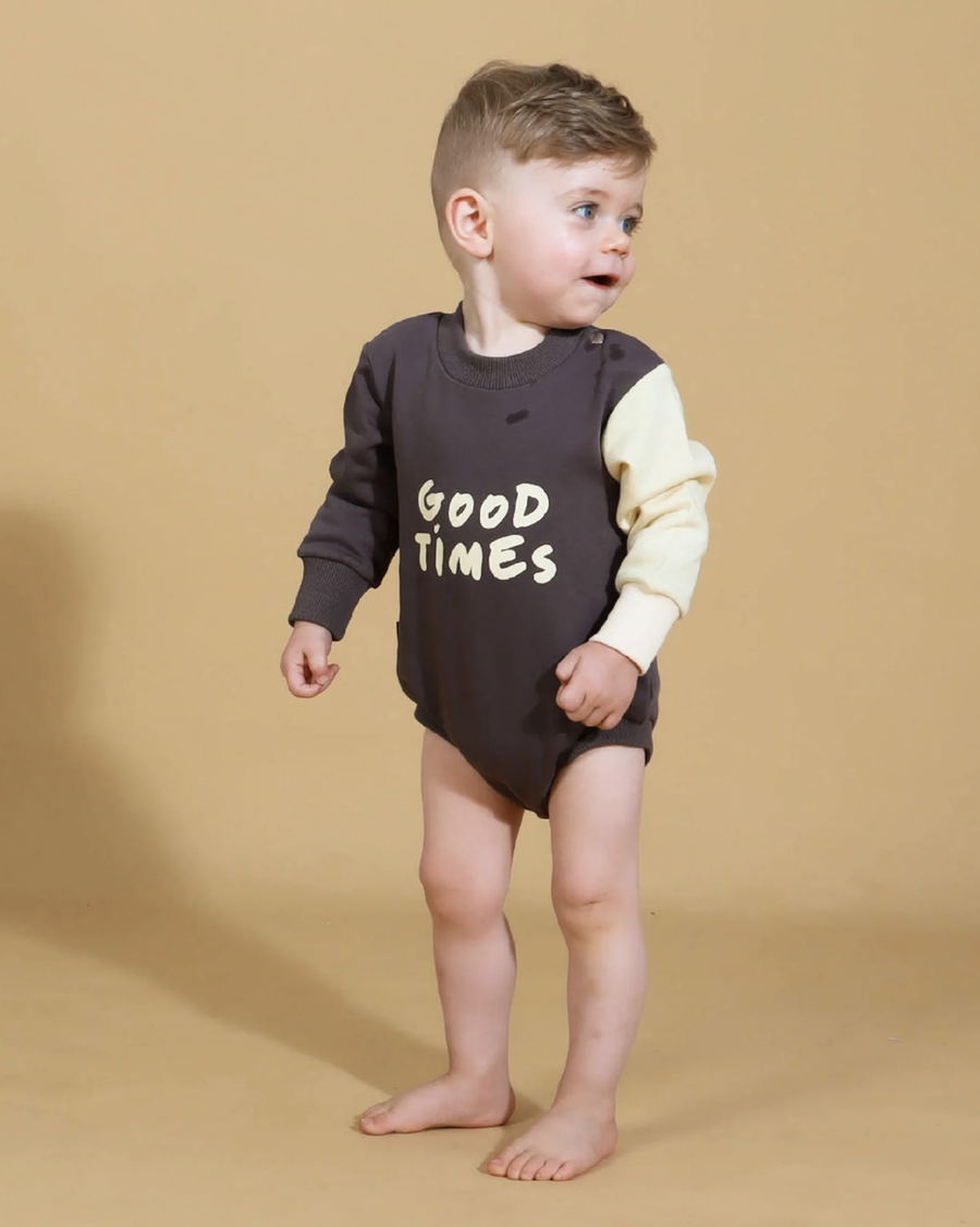 Good Times Sweat Snapsuit
