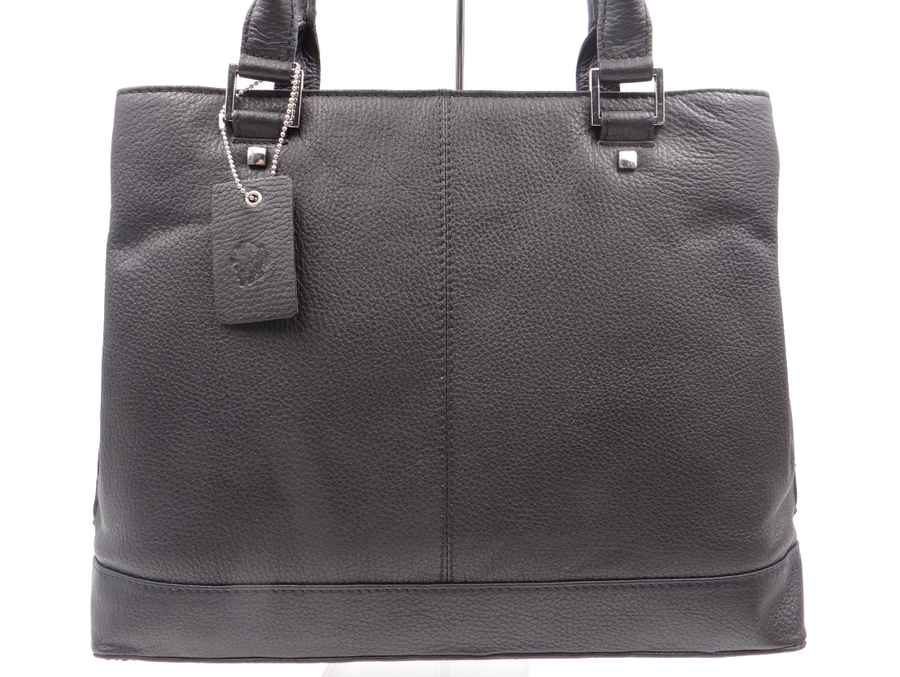 The Formal Footed Tote - Black