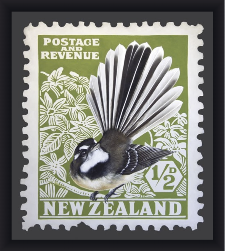 Box Frame - Fantail Stamp