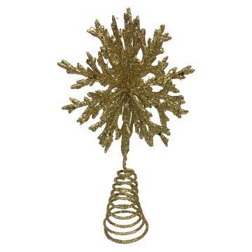Gold Snowflake Tree Topper
