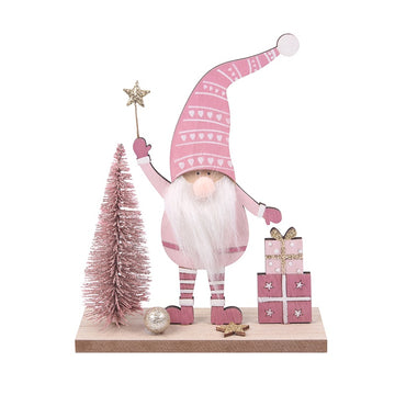 Pink Christmas Gnome