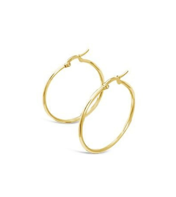 Hooplah Round Earrings - Gold