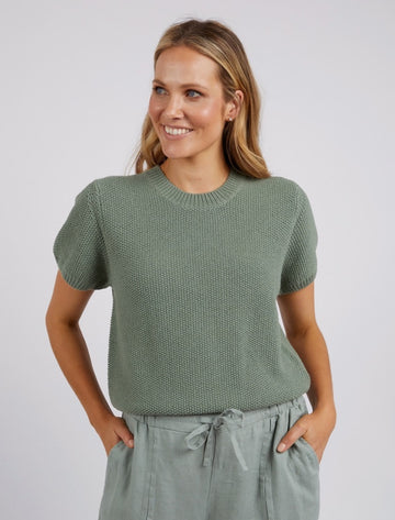 Blair Short Sleeve Knit - Sage Green