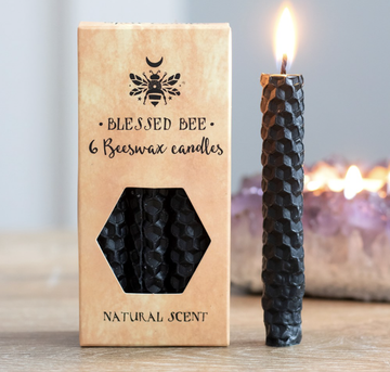 Beeswax Spell Candles - Black