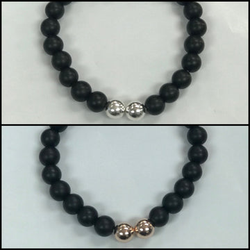 Black Bead Bracelet