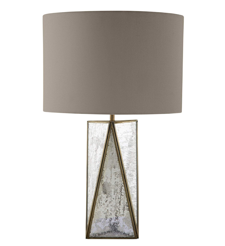Bronze Antique Glass Edge Lamp with Shade