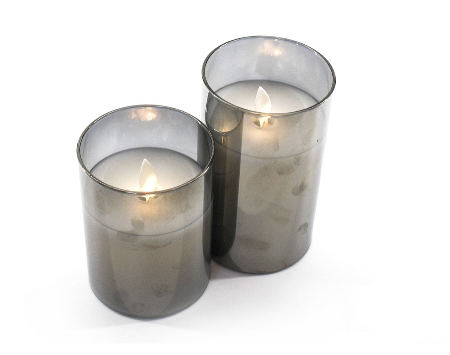 Moving Wick Candle/Silver - Small