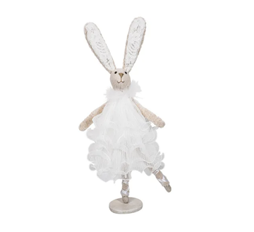 Ballerina Dancing Bunny - White Dress