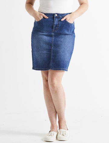 Nala Denim Skirt - Indigo Mix