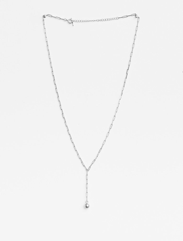 Necklace - Silver Ball & Chain