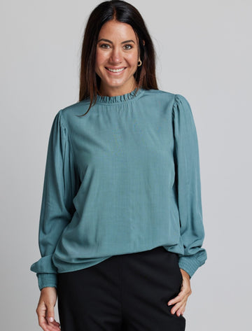 Prospect Blouse - Blue Teal